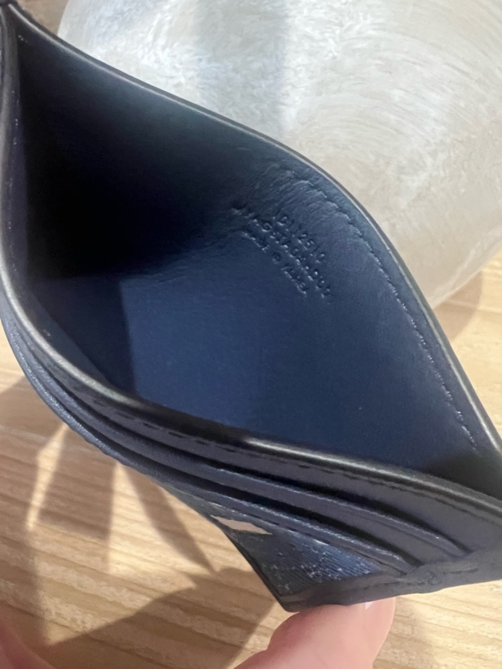 MCM Navy Denim Aren Card Case - Picture 7 of 8